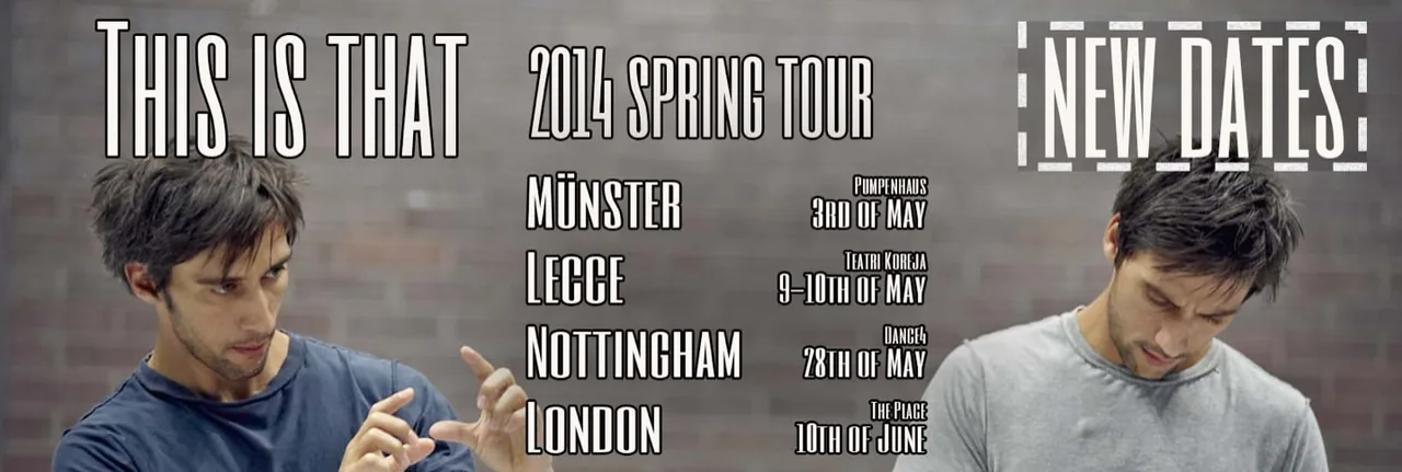 The updated This Is That 2014 Spring Tour poster with a new Nottingham date