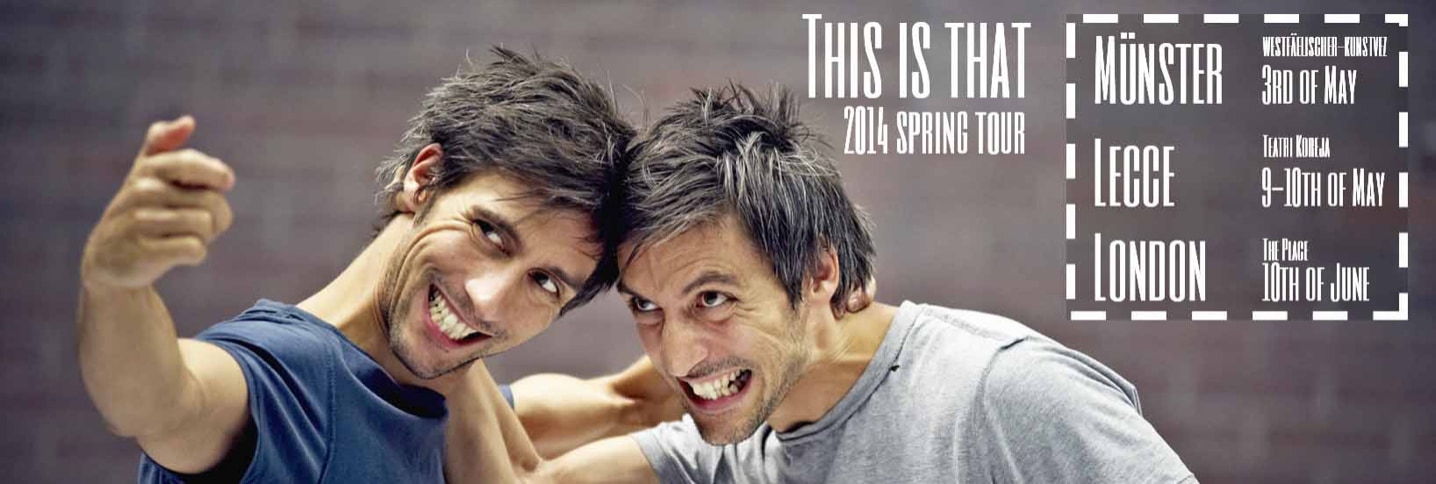 Luca and Gabriele Stifani on the This Is That 2014 Spring Tour poster