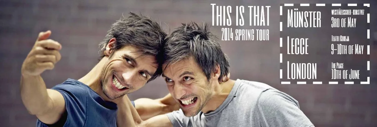 Luca and Gabriele Stifani on the This Is That 2014 Spring Tour poster